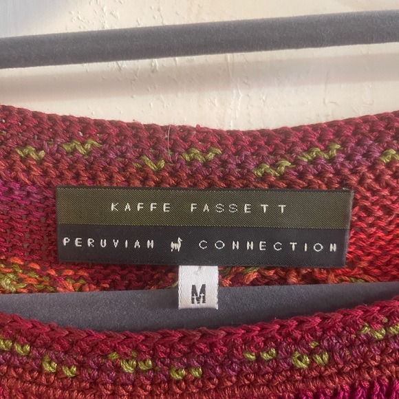 Peruvian Connection x Kaffe Fassett Crewneck Sweater size medium - Picture 3 of 4